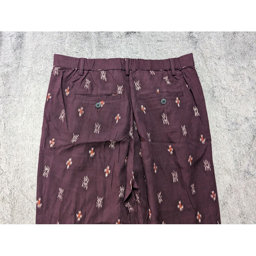 Madewell 1937 Pleated Tapered Leg Pants Women's Size 4 Purple - Picture 12 of 14